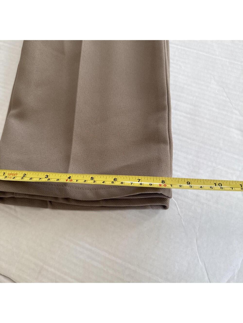 NWT Men's Wrangler® Wrancher Tan 82TN Polyester Dress Pants 30x34 Regular Fit. - Picture 9 of 9